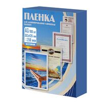 Пленка для ламинатора A3, матовая, 250 мкм., упаковка 100 шт., Office Kit PLP303*426/ 250 m
