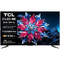 Телевизор 55" TCL 55C655PRO QLED, Smart TV, 4K Ultra HD, 60 Гц, HDMI х3, USB х2, чёрный