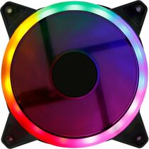 Система охлаждения Для корпуса Oklick (RGB, 1200 об/ мин, 3 Pin, 4pin molex, 120 мм) OG-CF120RGB3-BK