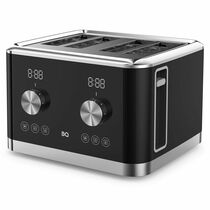 Тостер BQ T4000 черный/ серебристый (850 Вт, количество обжаривания - 7)
