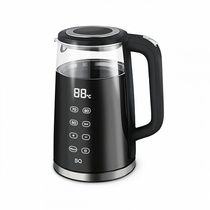 Чайник электрический BQ KT1705P черный (2200 Вт, объем - 1.7 л, корпус: стекло/ пластик)