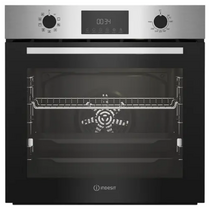 Электрический духовой шкаф Indesit IFE 3841 JC IX нержавеющая сталь/ черный ( объем - 72 л. t -280°)