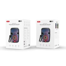 Портативная колонка -XO- F51 Colored Jade 40W, черный, с микрофоном, BT, USB, FM приемник, Пластик, (6920680858439)