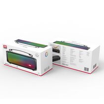 Портативная колонка -XO- F39 colorful 16W, черный, BT, miniJack 3.5, FM приемник, Пластик, (6920680839544)
