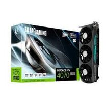 Видеокарта Zotac RTX4070 SUPER TRINITY ОС BLACK ED 12GB GDDR6X 192bit 3xDP HDMI  Premium Pack