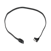 Кабель интерфейсный SATA Gembird/ Cablexpert CC-SATAM-DATA90-BL-50CM,  угловой разъем, 7pin/ 7pin, металл, защелка, черный,пакет