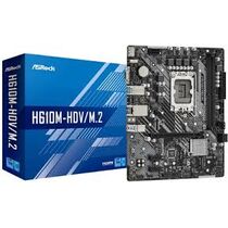 Материнская плата ASRock LGA1700:H610M-HDV/ M.2 R2.0 [H610, 2xDDR4, 1хPCI-Ex1, 1хPCIe*16, 4хSATA3, 1хM.2, 4xUSB 2, 2xUSB 3,HDMI, DP, D-Sub, Micro-ATX]