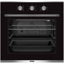 Электрический встраиваемый духовой шкаф Korting OKB 370 CMX черный ( объем - 60 л. t -240°)