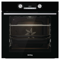 Электрический встраиваемый духовой шкаф Korting OKB 8921 ESN черный ( объем - 77 л. t -300°)
