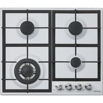 Газовая варочная панель Korting HG 665 CTW черный (конфорок - 4 шт, панель - эмалированная сталь)