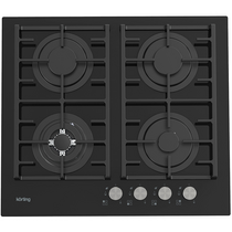 Газовая варочная панель Korting HGG 6825 CTN черный (конфорок - 4 шт, панель - стеклокерамика)