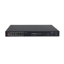 Неуправляемый POE-коммутатор 20 портов Dahua DH-PFS3220-16GT-240 ( 18x1Гбит/ с, 2xSFP, 16xPOE, PoE‑бюджет 240 Вт) корпус - металл