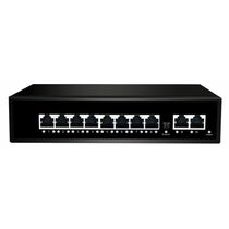 Неуправляемый POE-коммутатор 10 портов NetLan NLS-1110P (10x100Мбит/ с, 8xPOE, PoE‑бюджет 120 Вт) корпус - металл