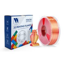 Купить Филамент Silk PLA+  Red/ Gold  для 3D печати (1,75мм/ 330м/ 1кг) NV Print в Симферополе, Севастополе, Крыму