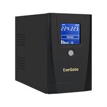 ИБП ExeGate SpecialPro Smart LLB-650 650ВА/ 360Вт, 2xSchuko, 2xC13, AVR, (Аккумулятор 12В/ 7Ah)