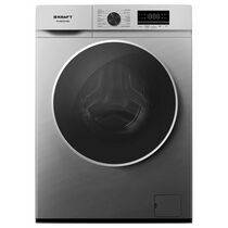 Стиральная машина с паром Kraft KF-MBDS8148G серебристый, 8 кг, инвертор, дисплей -да, глубина - 45 см, 1350 об/ мин