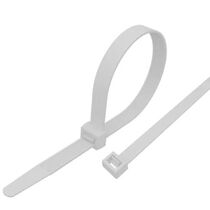 Стяжка кабельная нейлоновая 100x3,6мм, белая (100 шт/ уп) REXANT (07-0100-4) кратность заказа 10 уп.
