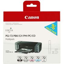 Картридж: Canon PGI-72 Multipack (PBK/ GY/ PM/ PC/ CO) [для Canon Pixma PRO-10] (6403B007)
