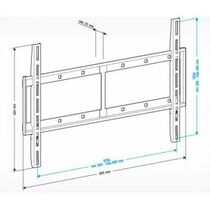Кронштейн для телевизора Holder LCD-F6607 черный 42"-65" макс.60кг настенный фиксированный