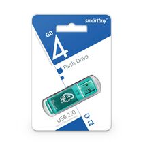 Флеш-накопитель Smartbuy 4Gb USB2.0 Glossy Зеленый (SB4GBGS-G)