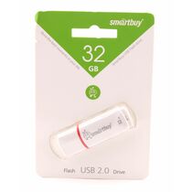 Флеш-накопитель Smartbuy 32Gb USB2.0 Crown Белый (SB32GBCRW-W)