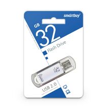 Флеш-накопитель Smartbuy 32Gb USB2.0 V-Cut Серебристый (SB32GBVC-S)