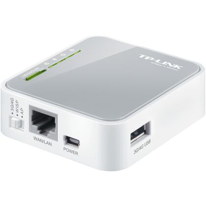 Маршрутизатор: Tp-Link TL-MR3020 [1xWAN, 1xLAN 10/ 100Mbit, WiFi 802.11b/ g/ n  150Mb/ s, 1xUSB]