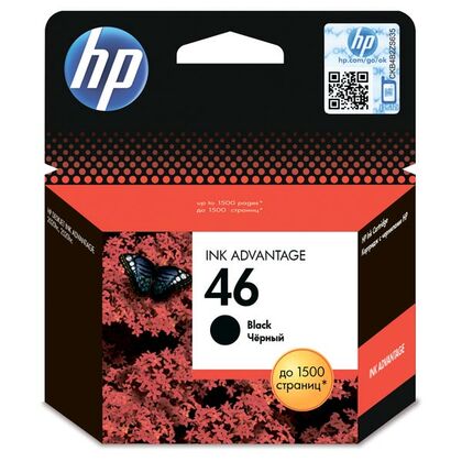 Картридж HP CZ637AE (№46) Ink Print Cartridge, черный