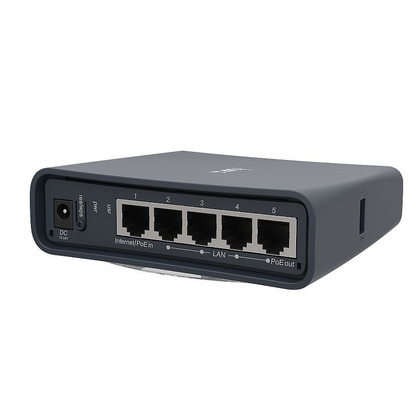 Маршрутизатор: Mikrotik hAP ac lite tower [2,4 Ггц+ 5 Ггц, 5x10/ 100Mbps, 802.11b/ g/ n/ 802.11a/ n/ ac, MIMO 2x2, RouterOS Level 4]