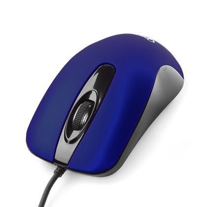 Мышь Gembird MOP-400-B оптическая, USB, софт-тач, бесшумная, синий (MOP-400-B)