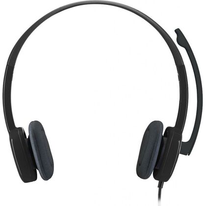 Наушники Logitech H151 с микрофоном, 3,5mm, черный (981-000589)