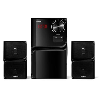Акустическая система Sven 2.1 MS-305 40W, mini Jack 3.5 мм + RCA + USB + Bluetooth + SD, черный (SV-013615)