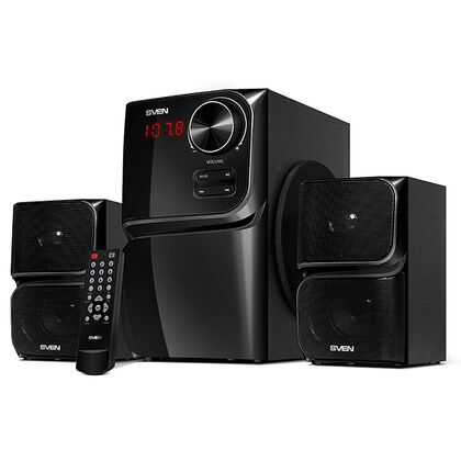 Акустическая система Sven 2.1 MS-305 40W, mini Jack 3.5 мм + RCA + USB + Bluetooth + SD, черный (SV-013615)