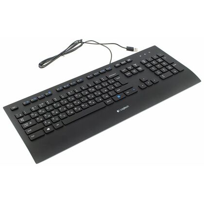 Клавиатура мультимедийная Logitech K280e, USB, черный (920-005215)