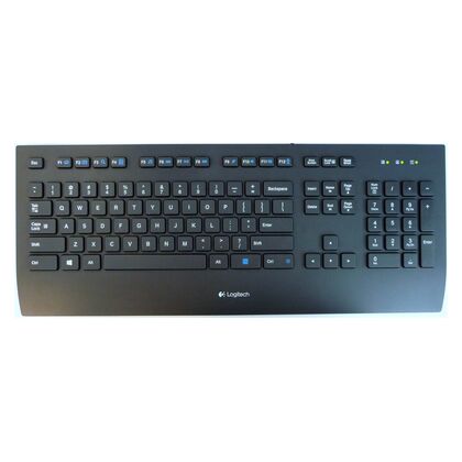 Клавиатура мультимедийная Logitech K280e, USB, черный (920-005215)