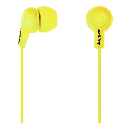 Наушники-вкладыши Smartbuy JAZZ 3,5mm, желтый (SBE-760)