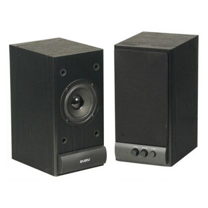 Акустическая система Sven 2.0 SPS-609 10W, mini Jack 3.5 мм, черный (SV-0120609BK)