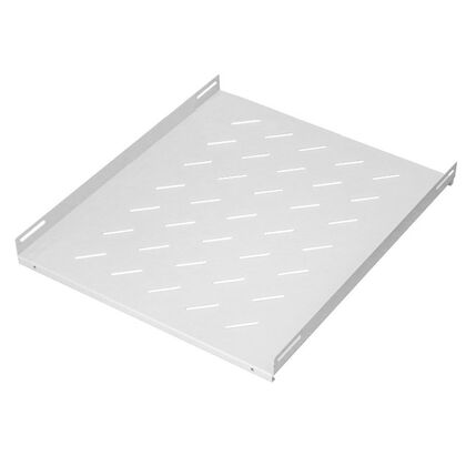 Полка 19" 1U стационарная для шкафа глубиной 600 (Ш470xВ48xГ300мм, нагрузка до 20 кг, серая)