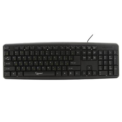 Клавиатура Gembird KB-8320U, проводная, USB, черный (KB-8320U-BL)