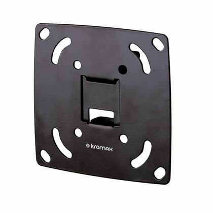 Крепление для ТВ фиксированное 10"-28" Kromax  нагрузка max 25 кг, от стены 23.5 мм , чёрный (Optima-100 (0497781))