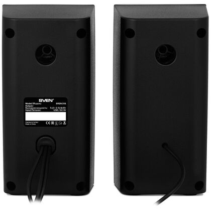 Акустическая система Sven SPS-318 2.0 5W, mini Jack 3.5 мм, черный (SV-015176)