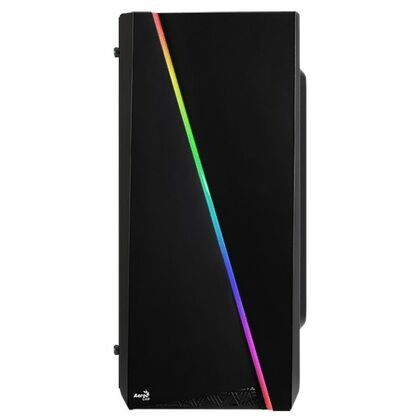 Корпус AeroCool без БП Cylon Mini Black на передней панели 1xUSB2.0, 1xUSB3.0, ДаxМикрофон, ДаxНаушники, (CYLON MIN)