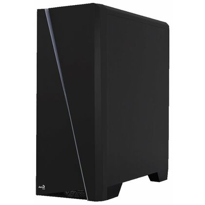 Корпус AeroCool без БП Cylon Black на передней панели 2xUSB2.0, 1xUSB3.0, ДаxМикрофон, ДаxНаушники, (CYLON BK)