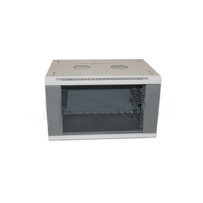 Шкаф настенный телекоммуникационный 19" 04U, Ш600*В240*Г450, передняя дверь - стекло, серый (ШТН-4U)
