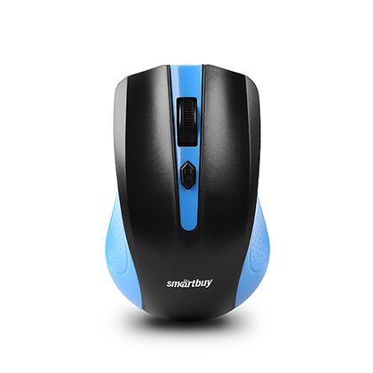 Мышь Smartbuy SBM-352AG-BK оптическая, беспроводная, USB, черный/ синий (SBM-352AG-BK)