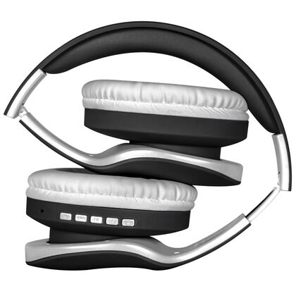 Наушники полноразмерные Defender FreeMotion B525 с микрофоном, Bluetooth, черный/ белый (63525)
