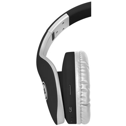 Наушники полноразмерные Defender FreeMotion B525 с микрофоном, Bluetooth, черный/ белый (63525)