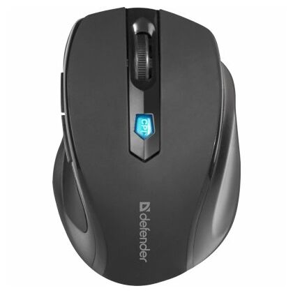 Мышь Defender Ultra MM-315 беспроводная, черный, Радио USB,  оптическая (52315)
