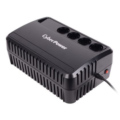 ИБП CyberPower BU850E 850 ВА/ 425 Вт, 4*Schuko (Euro), AVR,( Аккумулятор 12 V/ 7,2 Ah*1)