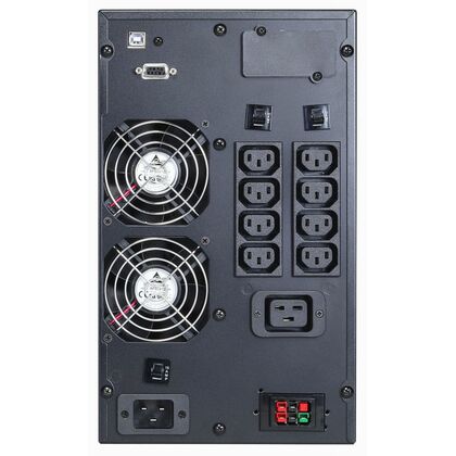 ИБП PowerCom MAC-2000 2000 ВА/ 2000 Вт, 8*IEC 320 C13 (компьютерный), AVR, RS-232, USB ( Аккумулятор 12 V/ 7,0 Ah*6)